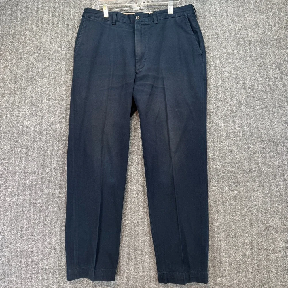 Polo Ralph Lauren Prospect Pants Mens 35x32 Navy Blue Cotton‎ Chino Straight Leg